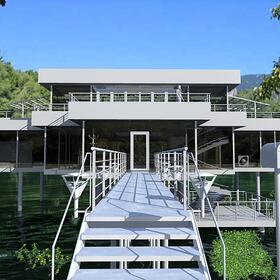 Steel and glass house